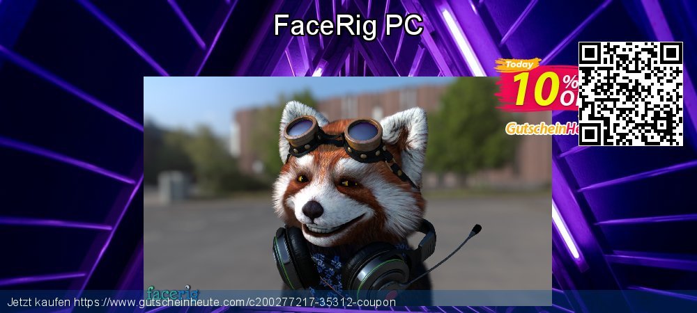 FaceRig PC Sonderangebote Preisnachlässe Bildschirmfoto
