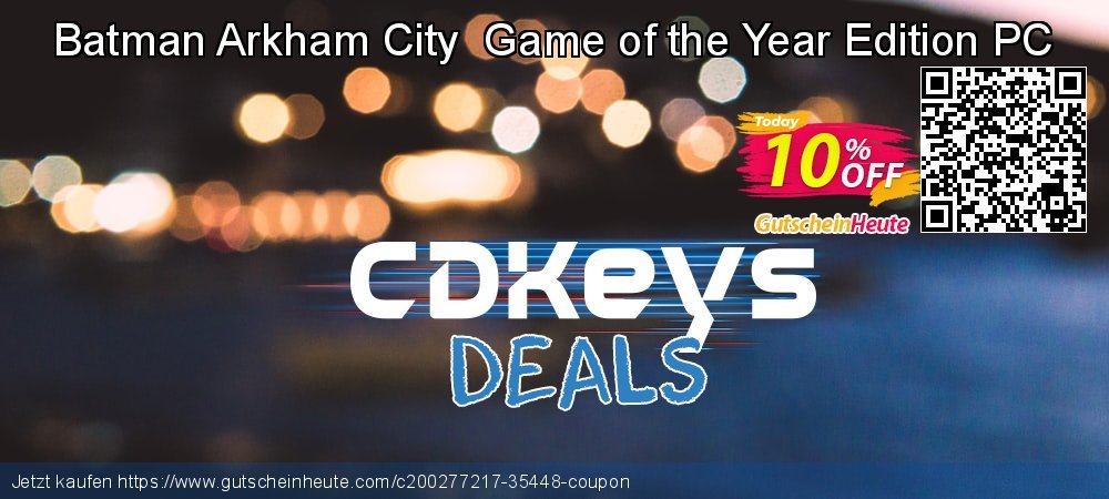 Batman Arkham City  Game of the Year Edition PC formidable Preisnachlässe Bildschirmfoto