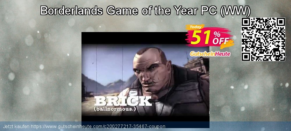 Borderlands Game of the Year PC - WW  Sonderangebote Promotionsangebot Bildschirmfoto