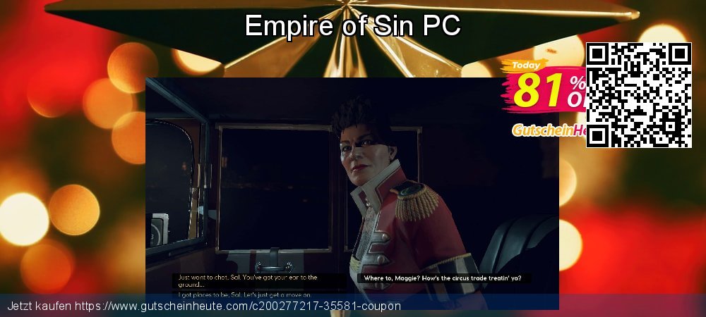 Empire of Sin PC geniale Sale Aktionen Bildschirmfoto
