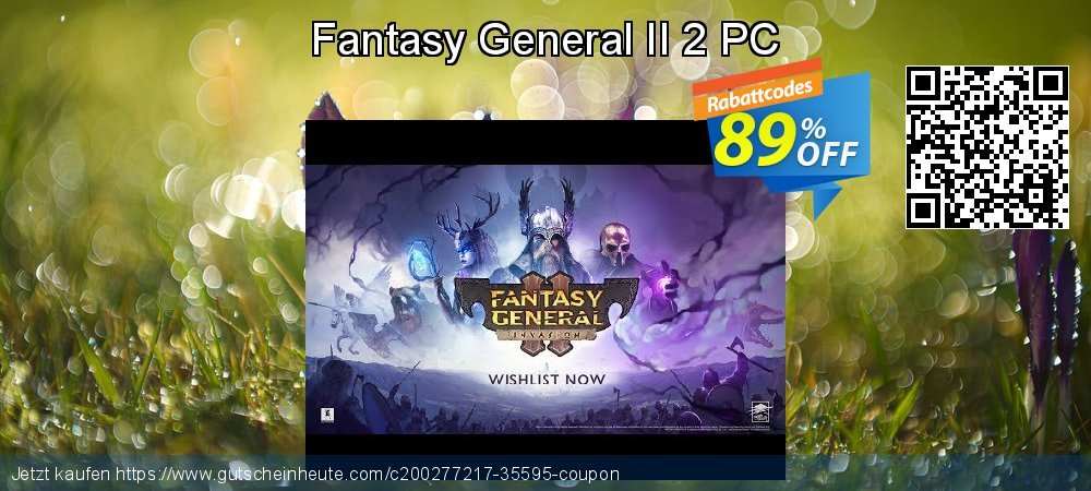 Fantasy General II 2 PC großartig Preisnachlass Bildschirmfoto