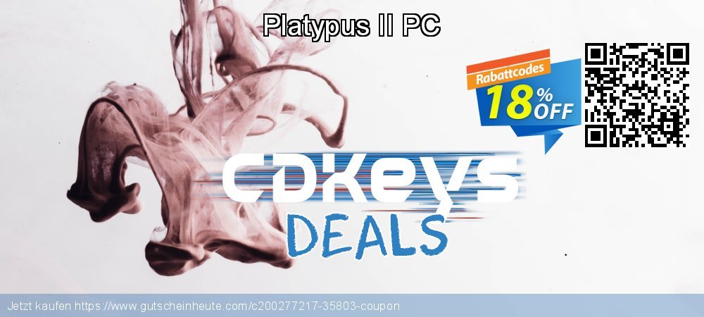 Platypus II PC exklusiv Rabatt Bildschirmfoto
