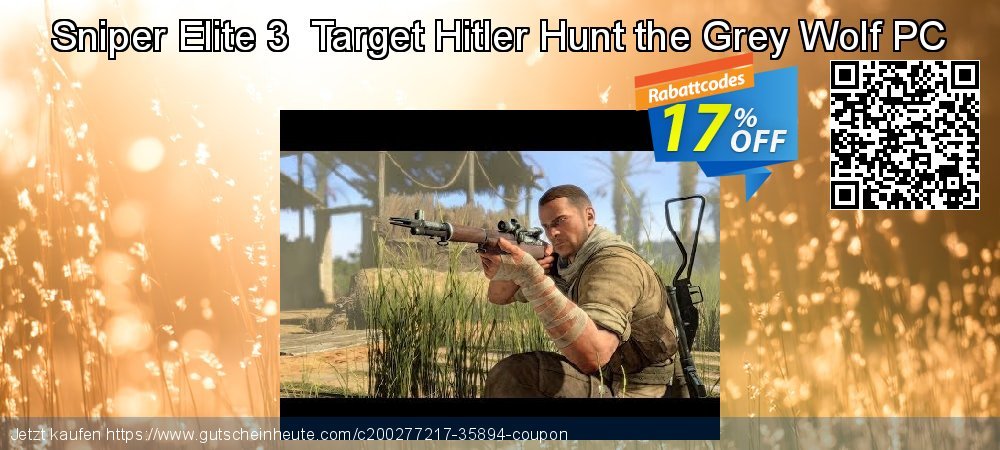 Sniper Elite 3  Target Hitler Hunt the Grey Wolf PC spitze Diskont Bildschirmfoto