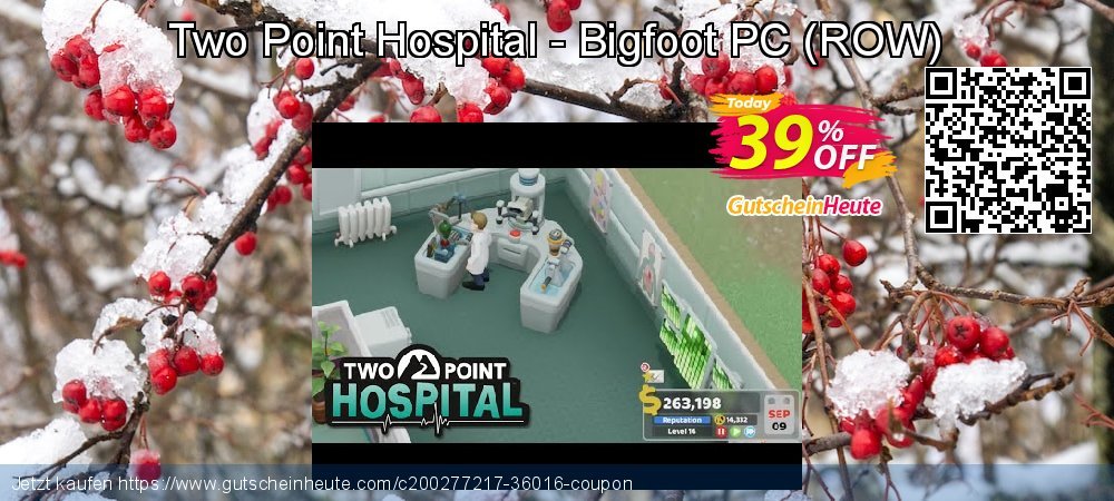 Two Point Hospital - Bigfoot PC - ROW  aufregende Verkaufsförderung Bildschirmfoto