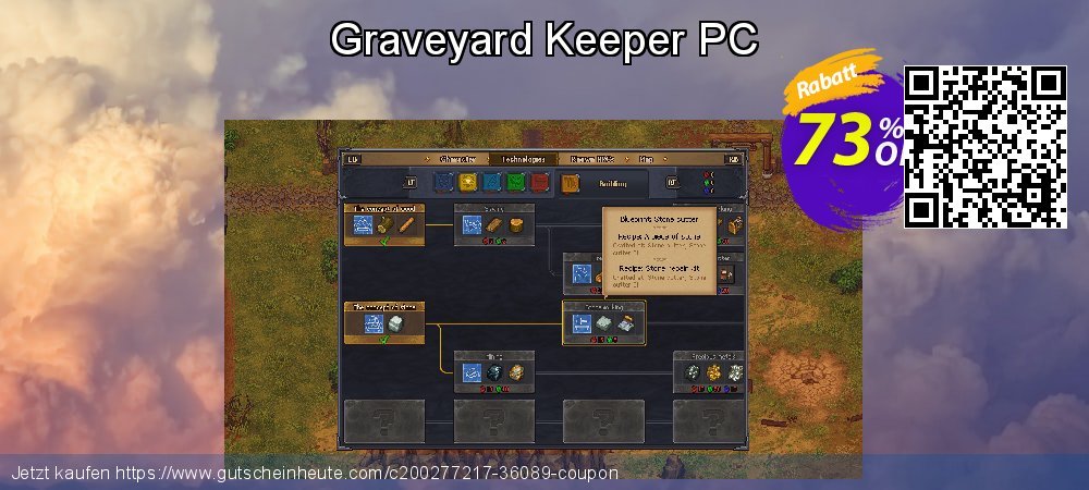 Graveyard Keeper PC unglaublich Förderung Bildschirmfoto
