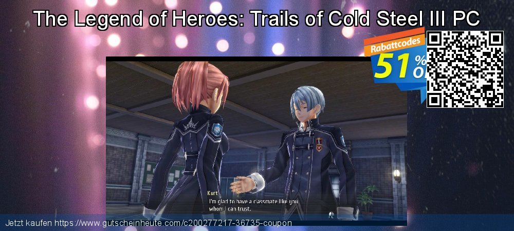 The Legend of Heroes: Trails of Cold Steel III PC ausschließlich Förderung Bildschirmfoto