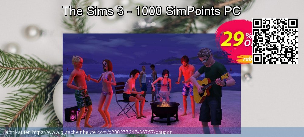 The Sims 3 - 1000 SimPoints PC umwerfende Preisnachlässe Bildschirmfoto