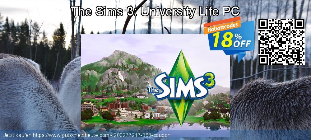 The Sims 3: University Life PC atemberaubend Preisreduzierung Bildschirmfoto