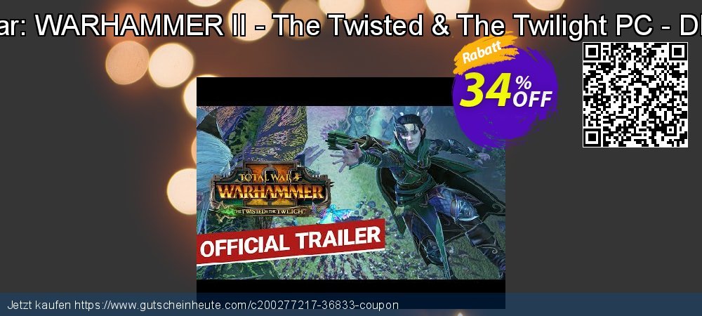 Total War: WARHAMMER II - The Twisted & The Twilight PC - DLC - EU  unglaublich Ausverkauf Bildschirmfoto