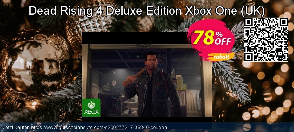 Dead Rising 4 Deluxe Edition Xbox One - UK  klasse Außendienst-Promotions Bildschirmfoto