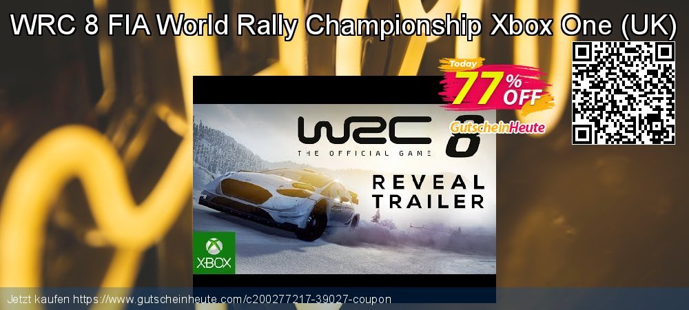 WRC 8 FIA World Rally Championship Xbox One - UK  exklusiv Außendienst-Promotions Bildschirmfoto