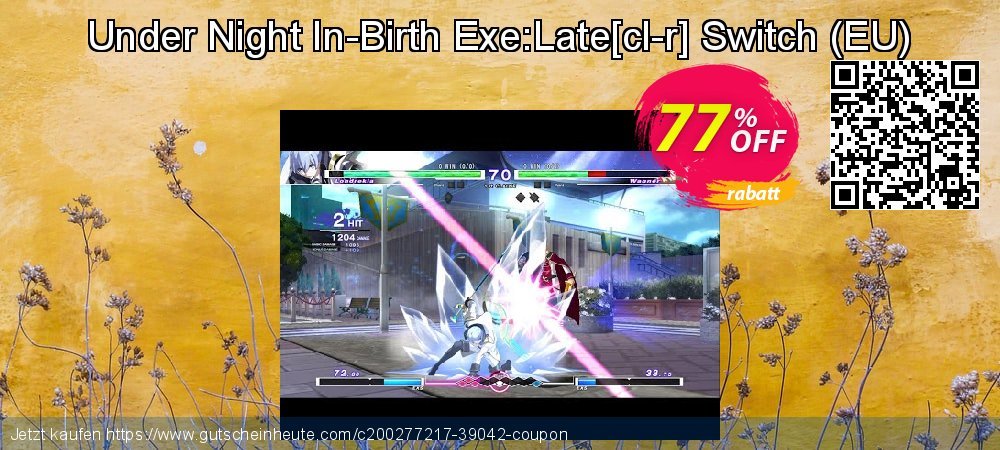 Under Night In-Birth Exe:Late - cl-r Switch - EU  wundervoll Verkaufsförderung Bildschirmfoto