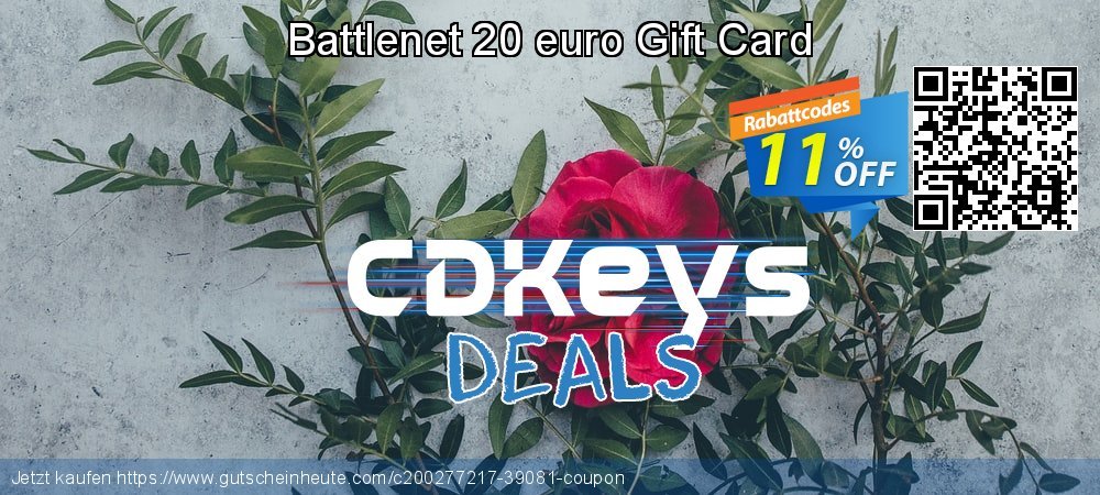 Battlenet 20 euro Gift Card aufregenden Förderung Bildschirmfoto