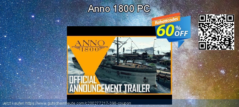 Anno 1800 PC wunderbar Disagio Bildschirmfoto