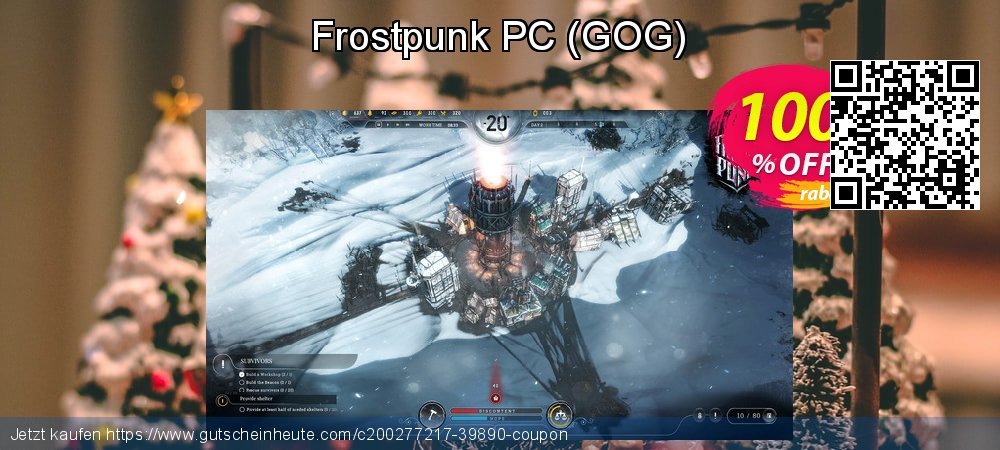 Frostpunk PC - GOG  geniale Ermäßigung Bildschirmfoto