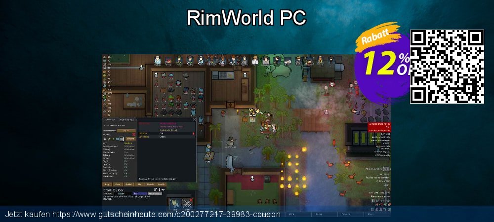 RimWorld PC unglaublich Sale Aktionen Bildschirmfoto