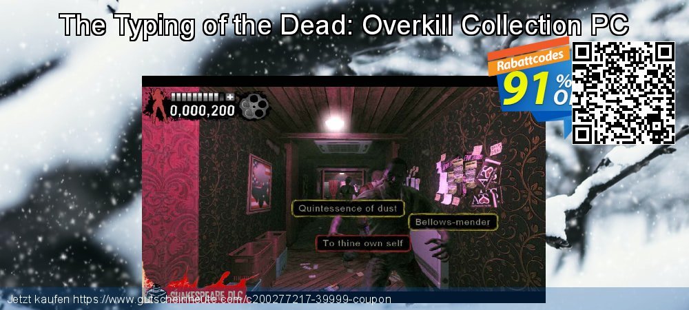 The Typing of the Dead: Overkill Collection PC atemberaubend Förderung Bildschirmfoto