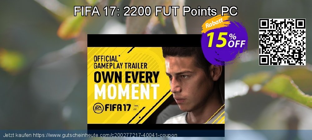 FIFA 17: 2200 FUT Points PC faszinierende Nachlass Bildschirmfoto