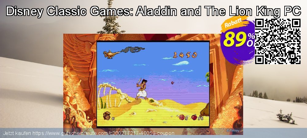 Disney Classic Games: Aladdin and The Lion King PC großartig Diskont Bildschirmfoto