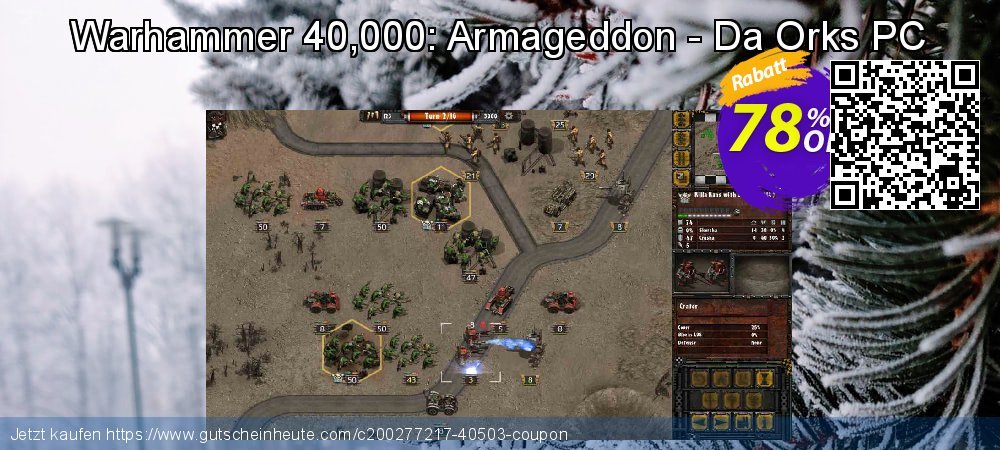 Warhammer 40,000: Armageddon - Da Orks PC toll Disagio Bildschirmfoto