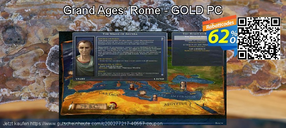 Grand Ages: Rome - GOLD PC atemberaubend Außendienst-Promotions Bildschirmfoto