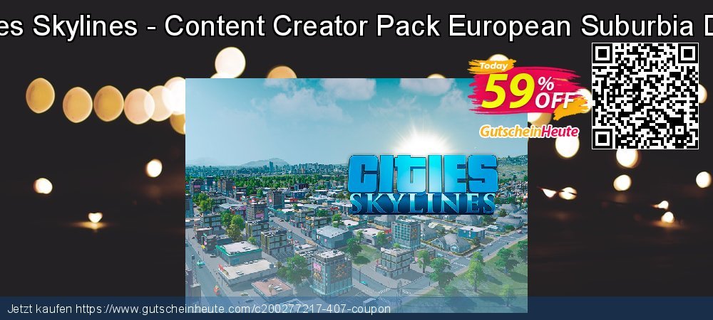Cities Skylines - Content Creator Pack European Suburbia DLC toll Rabatt Bildschirmfoto