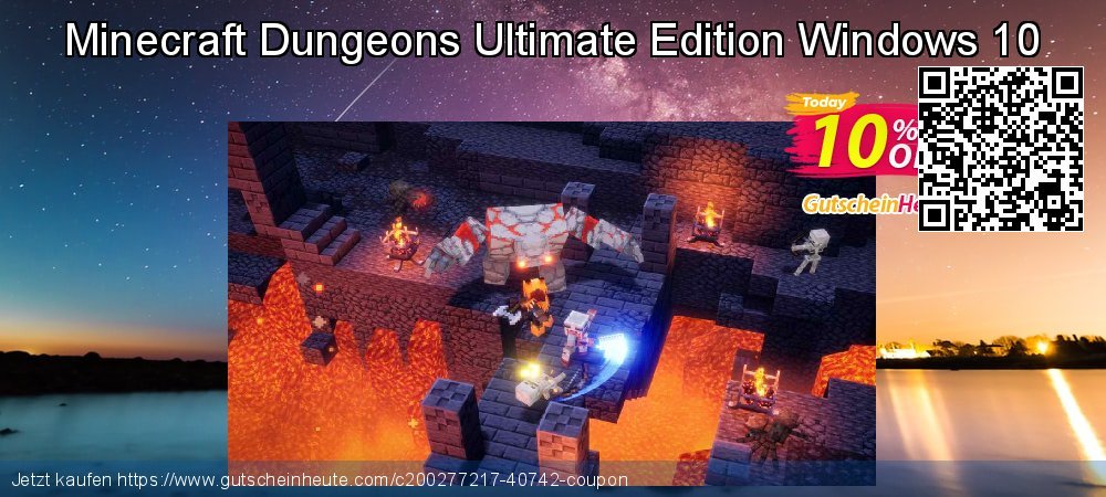 Minecraft Dungeons Ultimate Edition Windows 10 wunderbar Verkaufsförderung Bildschirmfoto