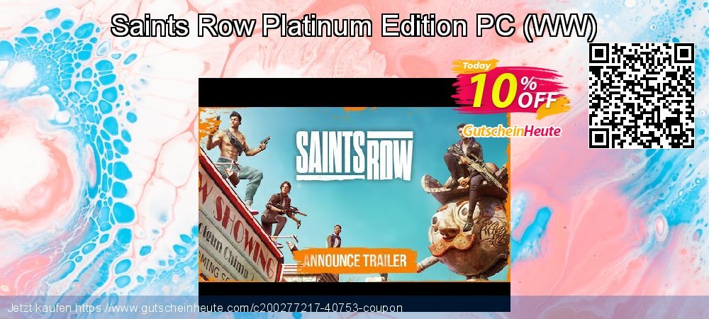 Saints Row Platinum Edition PC - WW  beeindruckend Angebote Bildschirmfoto