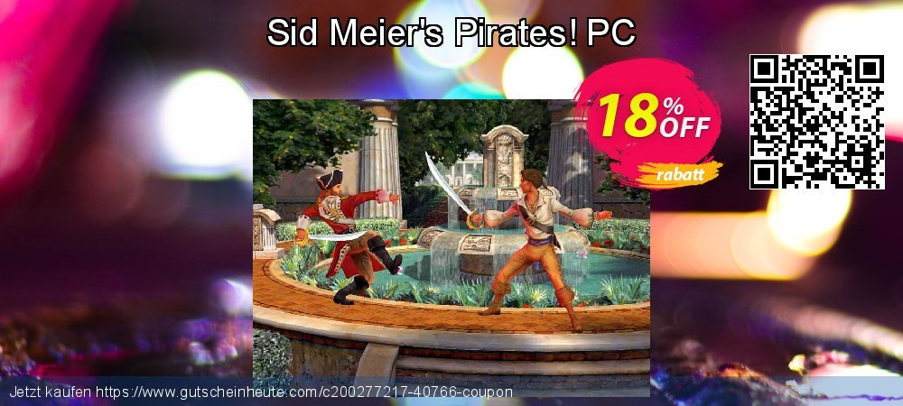 Sid Meier&#039;s Pirates! PC ausschließenden Sale Aktionen Bildschirmfoto