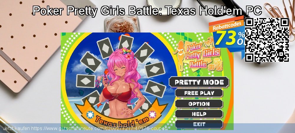 Poker Pretty Girls Battle: Texas Hold&#039;em PC aufregende Nachlass Bildschirmfoto