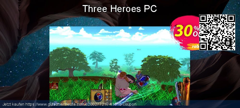 Three Heroes PC Sonderangebote Außendienst-Promotions Bildschirmfoto