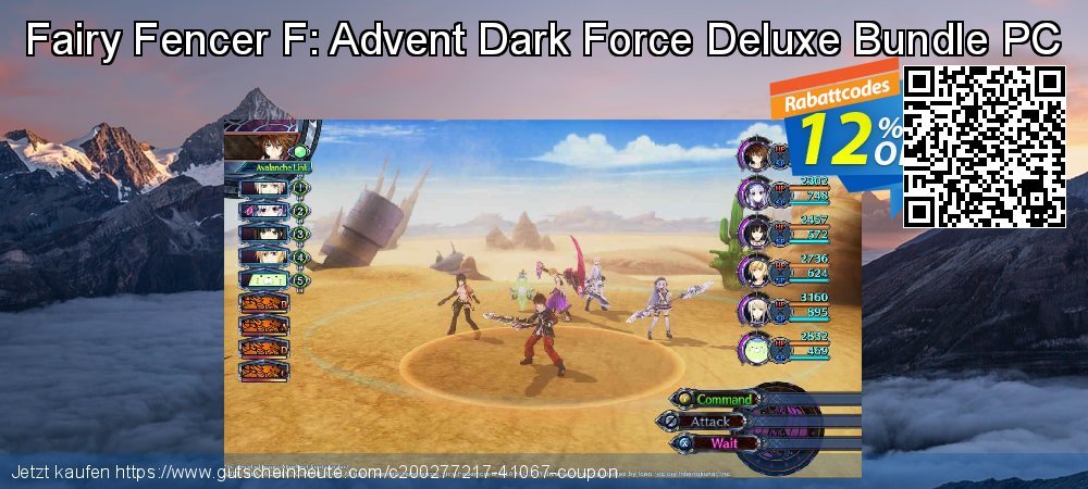 Fairy Fencer F: Advent Dark Force Deluxe Bundle PC umwerfenden Außendienst-Promotions Bildschirmfoto