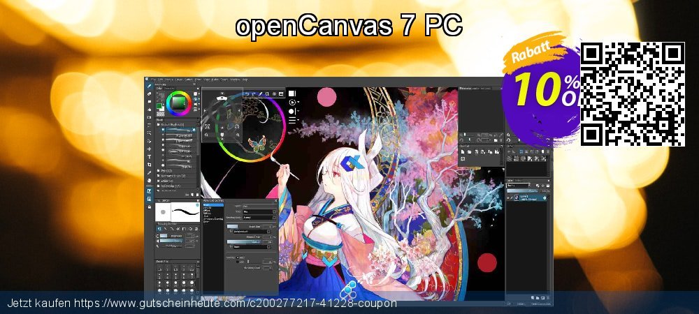 openCanvas 7 PC exklusiv Preisnachlässe Bildschirmfoto