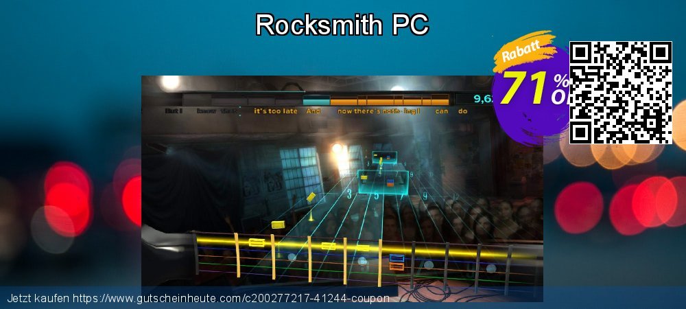 Rocksmith PC überraschend Ermäßigungen Bildschirmfoto
