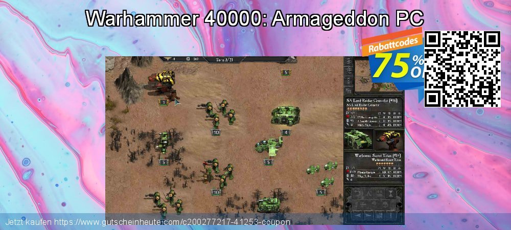 Warhammer 40000: Armageddon PC umwerfenden Ausverkauf Bildschirmfoto