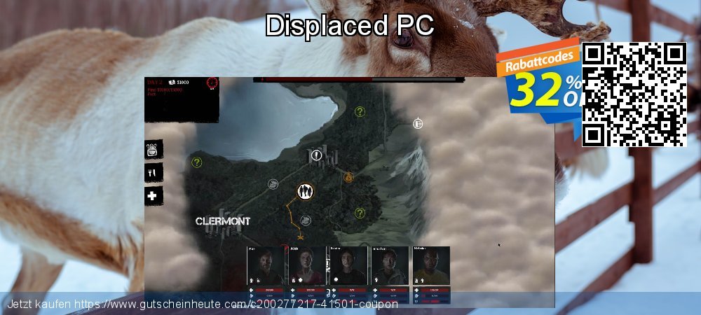 Displaced PC umwerfenden Angebote Bildschirmfoto