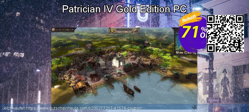 Patrician IV Gold Edition PC Sonderangebote Disagio Bildschirmfoto