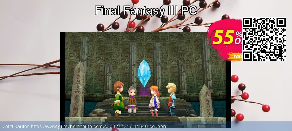 Final Fantasy III PC großartig Diskont Bildschirmfoto