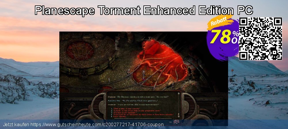 Planescape Torment Enhanced Edition PC wunderschön Promotionsangebot Bildschirmfoto