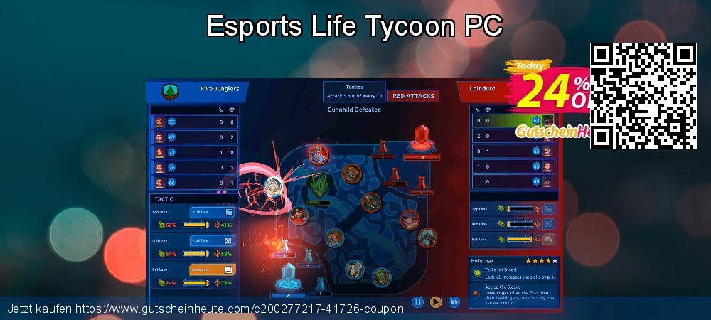 Esports Life Tycoon PC ausschließlich Ermäßigung Bildschirmfoto