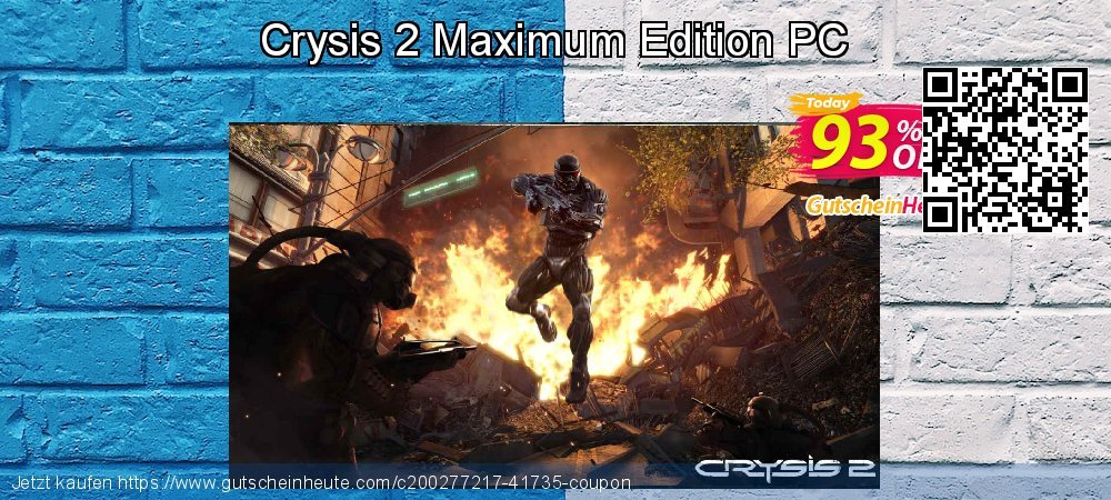 Crysis 2 Maximum Edition PC atemberaubend Sale Aktionen Bildschirmfoto