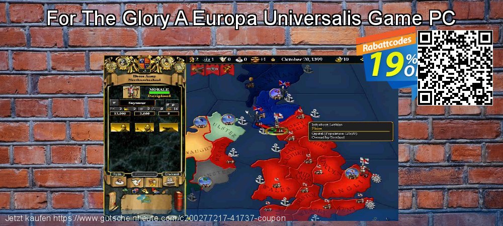 For The Glory A Europa Universalis Game PC wunderschön Ermäßigungen Bildschirmfoto