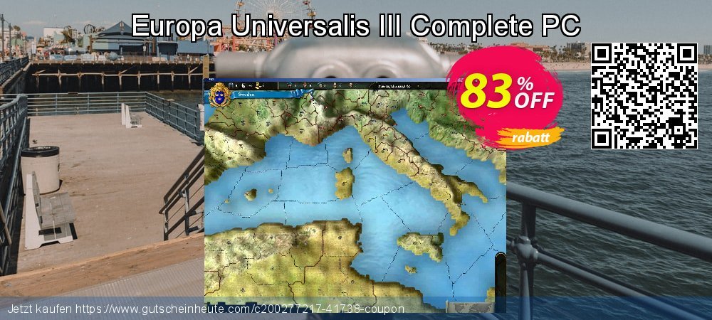 Europa Universalis III Complete PC verblüffend Preisnachlässe Bildschirmfoto