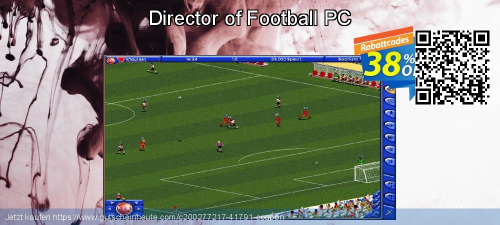 Director of Football PC Sonderangebote Promotionsangebot Bildschirmfoto