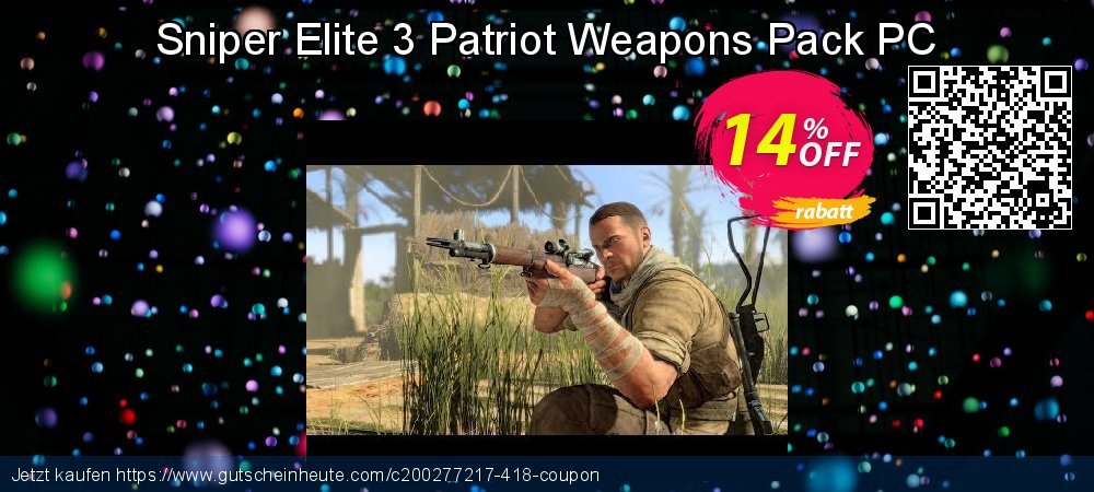 Sniper Elite 3 Patriot Weapons Pack PC klasse Außendienst-Promotions Bildschirmfoto