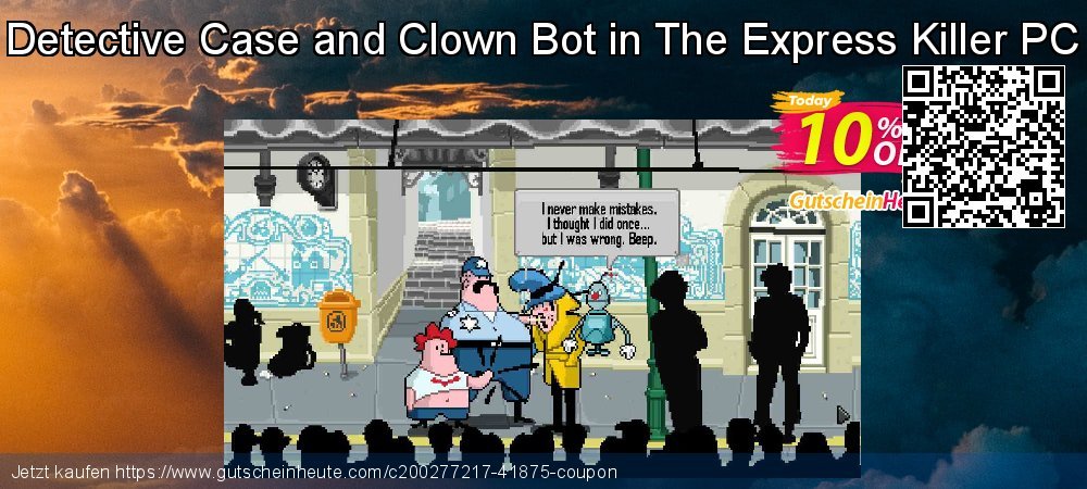 Detective Case and Clown Bot in The Express Killer PC aufregende Angebote Bildschirmfoto