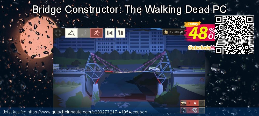 Bridge Constructor: The Walking Dead PC wunderschön Förderung Bildschirmfoto