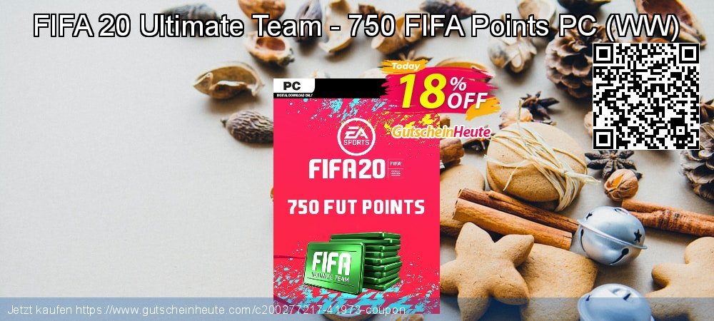 FIFA 20 Ultimate Team - 750 FIFA Points PC - WW  uneingeschränkt Sale Aktionen Bildschirmfoto