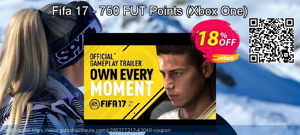 Fifa 17 - 750 FUT Points - Xbox One  super Promotionsangebot Bildschirmfoto