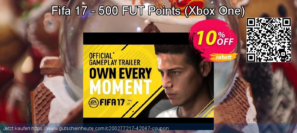 Fifa 17 - 500 FUT Points - Xbox One  wunderschön Nachlass Bildschirmfoto